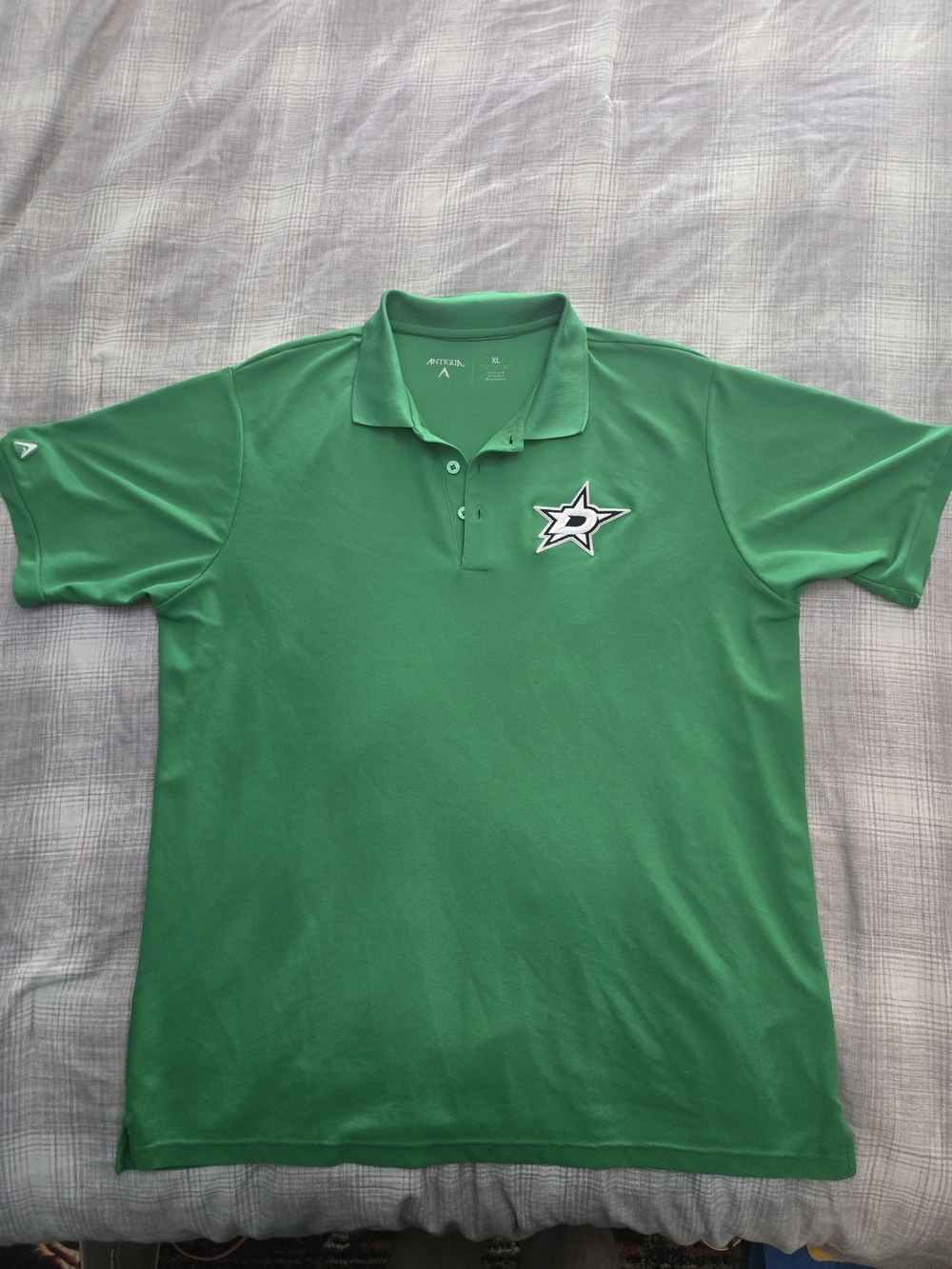 Dallas Stars Green Athletic Polo By Antigua